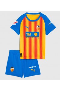 Fotbalové Dres Valencia Dětské Třetí Oblečení 2025-26 Krátký Rukáv (+ trenýrky)